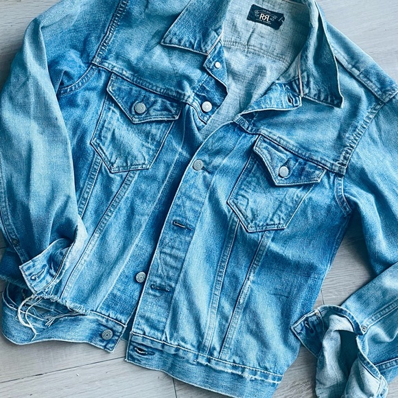 RRL Distressed Denim Jacket M - Picture 1 of 9